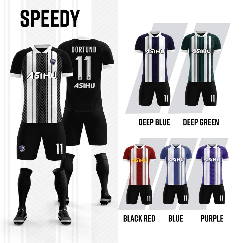 Personalized Football Team Kit with Name & Number - exonsport6
